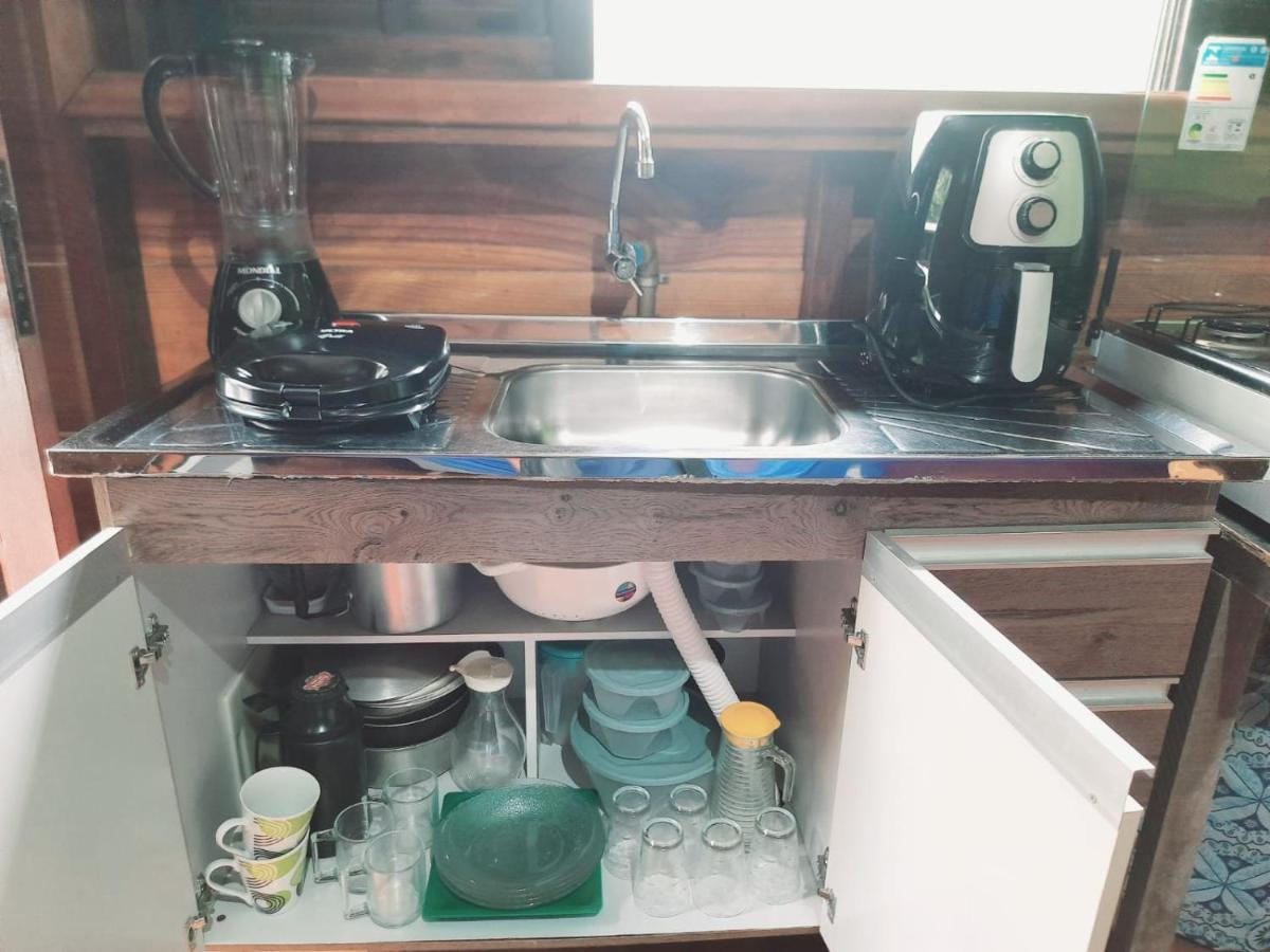 827 Chale Pe Na Areia, Completo Na Praia Do Estaleiro Em Ubatuba - 1 Dormitorio, 1 Banheiro, 1 Vaga De Garagem ภายนอก รูปภาพ