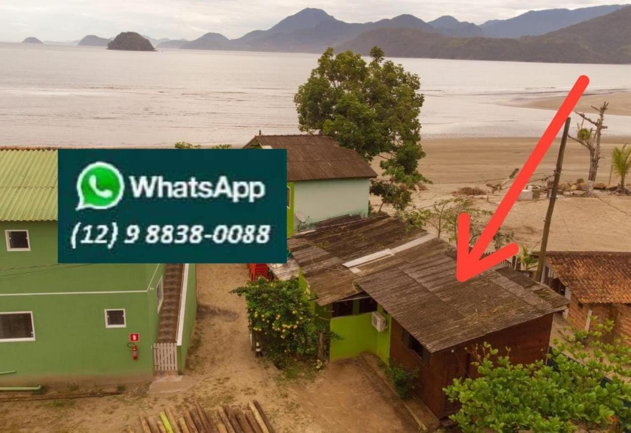 827 Chale Pe Na Areia, Completo Na Praia Do Estaleiro Em Ubatuba - 1 Dormitorio, 1 Banheiro, 1 Vaga De Garagem ภายนอก รูปภาพ